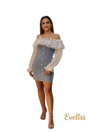 Rochie Jeans Scurta