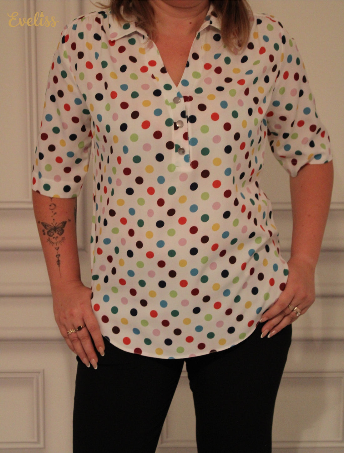 Bluza Beatrice Cu Guler