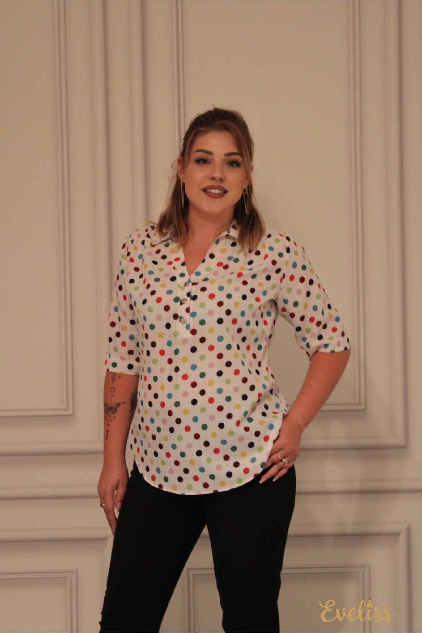 Bluza Beatrice Cu Guler