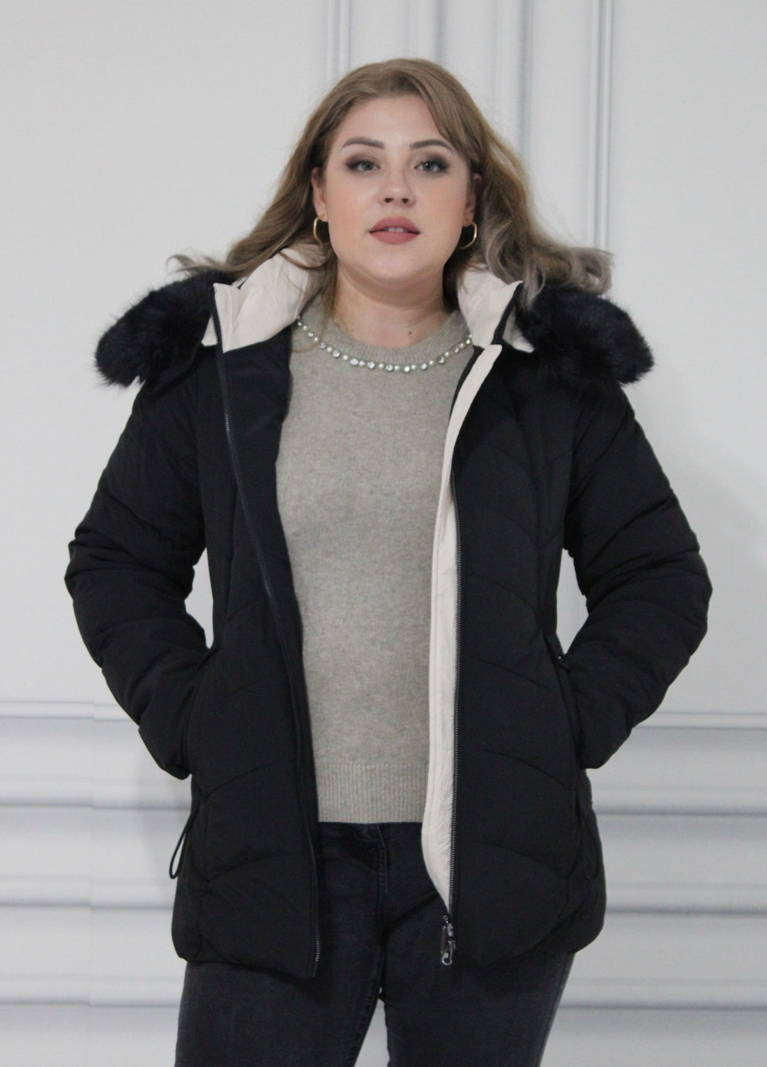 Geaca Miriam cu Gluga si Blanita