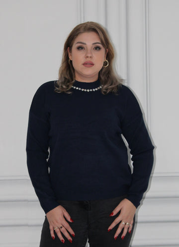 Bluza cu Detaliu Stralucitor Marime L/XL