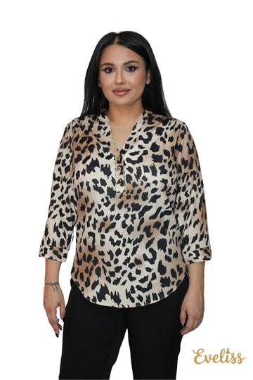Bluza Beatrice Animal Print